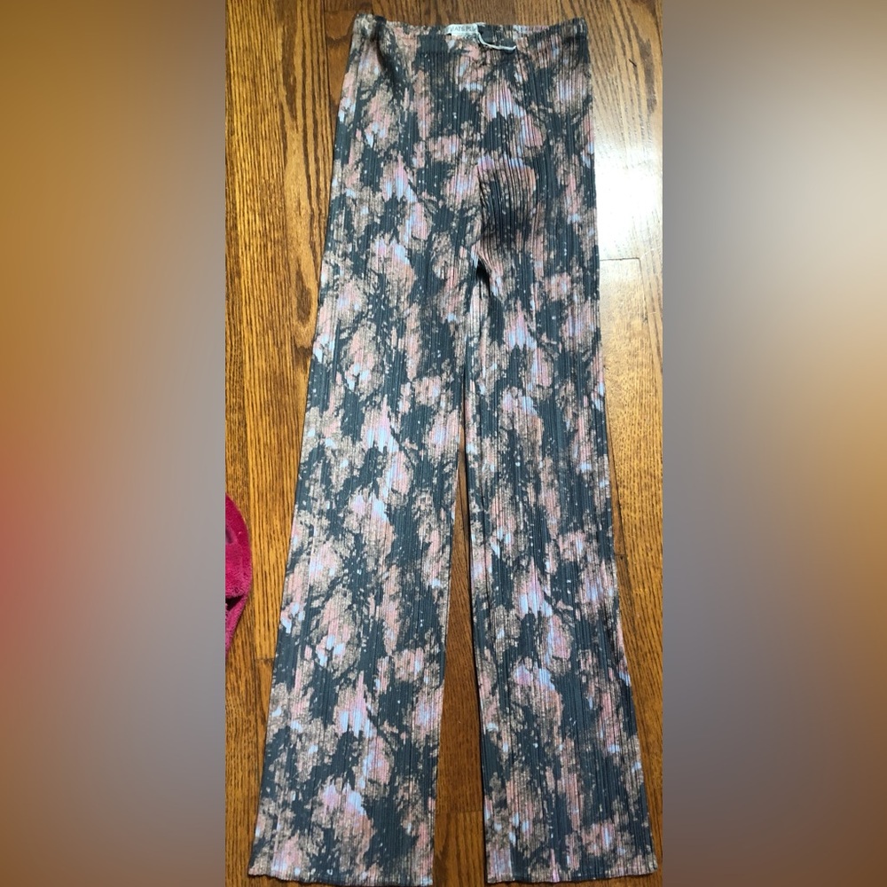 PLEATS PLEASE Vintage Made in Japan Salmon & Gray tie dye Pleated Pants  Size 4